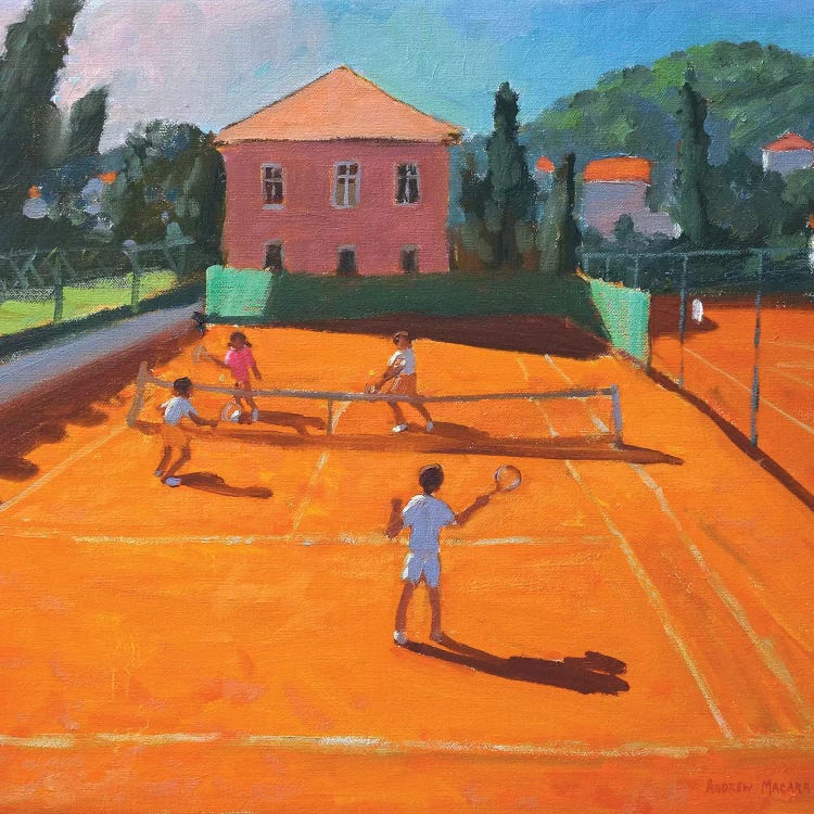 Clay Court Tennis, Lapad, Croatia by Andrew Macara wall art