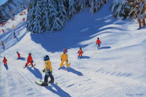 Winter: Ski School, Morzine by Andrew Macara