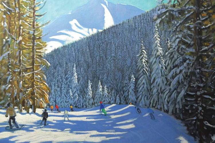 Skiing, Beauregard La Clusaz by Andrew Macara wall art