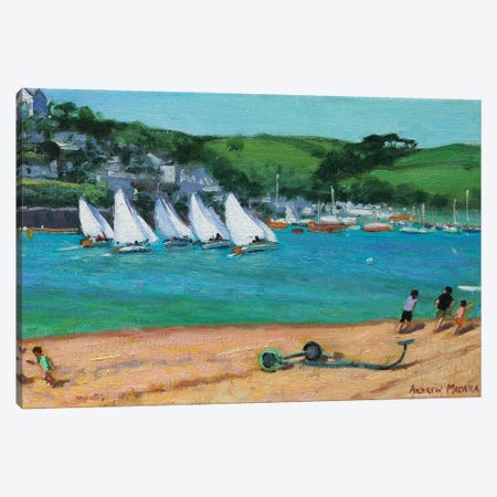 Summer Regatta, Salcombe Canvas Print #BMN9062} by Andrew Macara Art Print