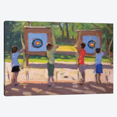 Young Archers Canvas Print #BMN9071} by Andrew Macara Canvas Wall Art