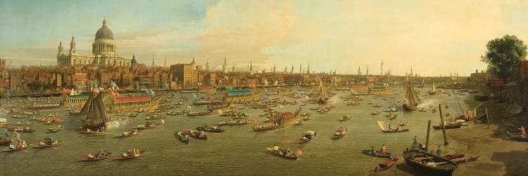 The River Thames with St. Paul's Cathedral on Lord Mayor's Day, c.1747-8