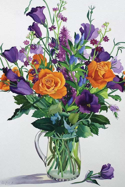 Orange and Purple Flowers