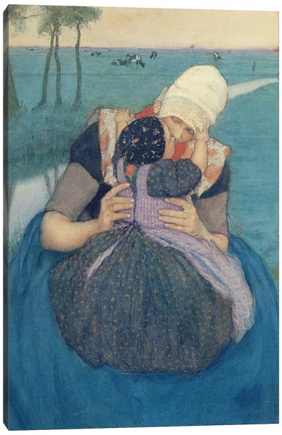 Mother and Child, 1900 Canvas Art Print