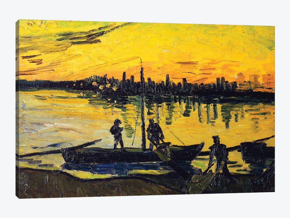 The Stevedores in Arles, 1888 by Vincent van Gogh 1-piece Canvas Artwork