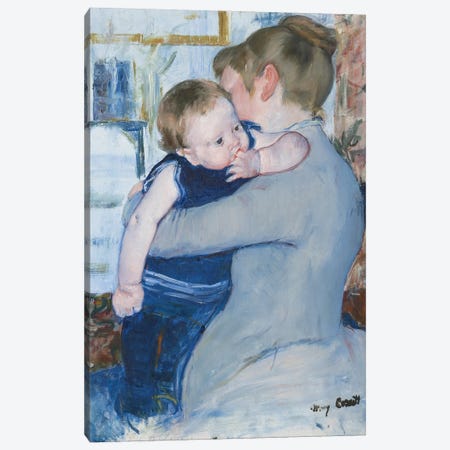 Mother And Child , c. 1889 Canvas Print #BMN9124} by Mary Stevenson Cassatt Canvas Print