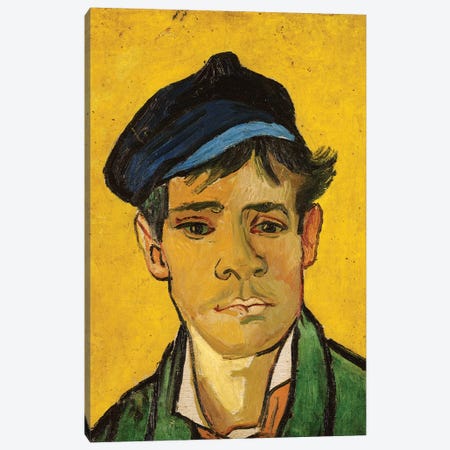 Young Man with a Hat, 1888 Canvas Print #BMN9129} by Vincent van Gogh Canvas Art