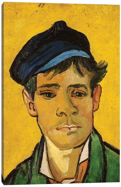 Young Man with a Hat, 1888 Canvas Art Print - Vincent van Gogh