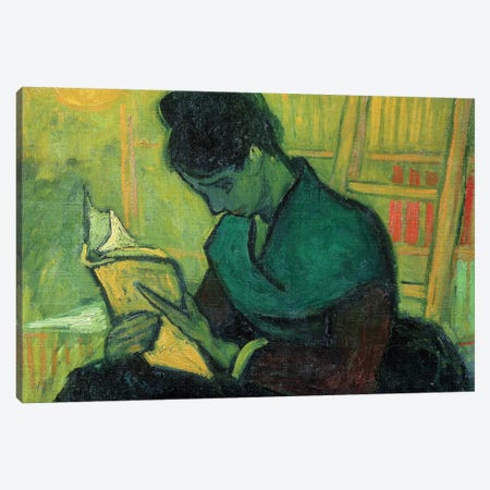 The Novel Reader, 1888 Canvas Print #BMN9139} by Vincent van Gogh Canvas Print