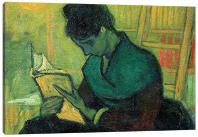 The Novel Reader, 1888 Canvas Art Print - Vincent van Gogh