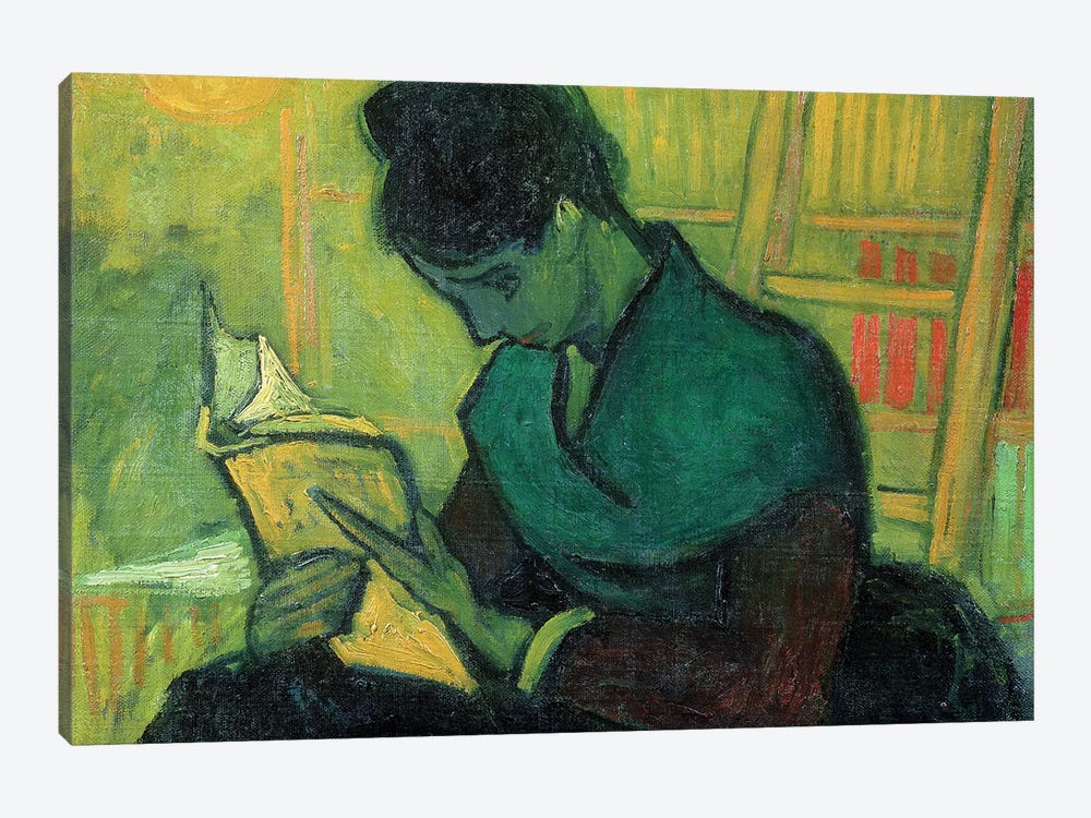 The Novel Reader, 1888 by Vincent van Gogh 1-piece Canvas Print