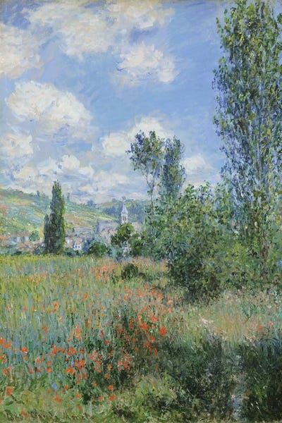 Impressionism: View of Vetheuil, 1880 by Claude Monet