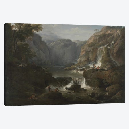 The Waterfalls at Tivoli, 1737 Canvas Print #BMN9146} by Claude Joseph Vernet Art Print