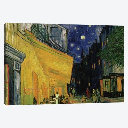 Cafe Terrace, Place du Forum, Arles, 1888 Canvas Print #BMN9152} by Vincent van Gogh Canvas Art Print