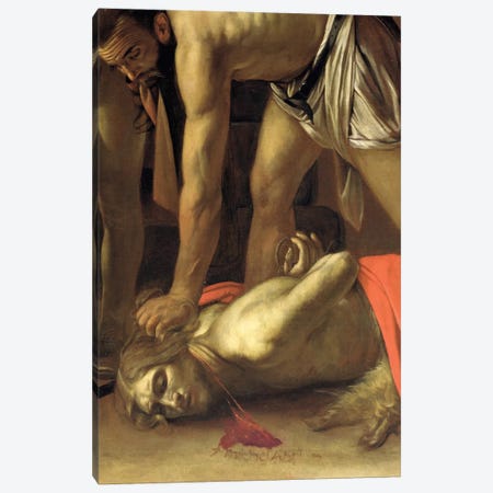 The Decapitation of St. John the Baptist, 1608 Canvas Print #BMN9153} by Michelangelo Merisi da Caravaggio Art Print