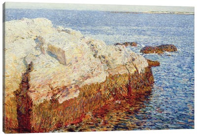 Cliff Rock, Appledore, 1903 Canvas Art Print