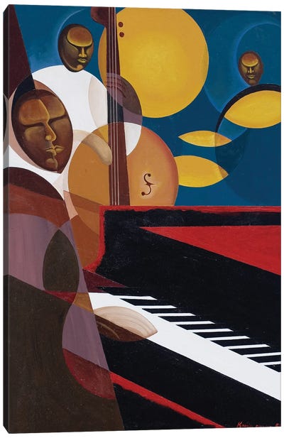 Cobalt Jazz, 2007 Canvas Art Print