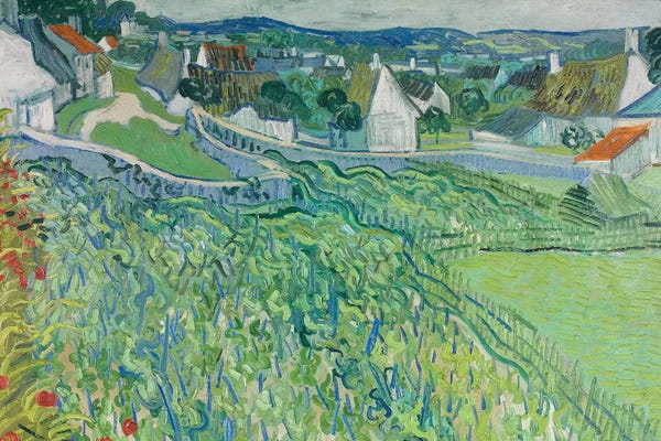 Vincent van Gogh: Vineyards at Auvers, June 1890 by Vincent van Gogh