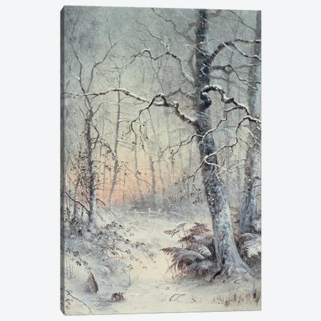 Winter Breakfast Canvas Print #BMN9185} by Joseph Farquharson Art Print