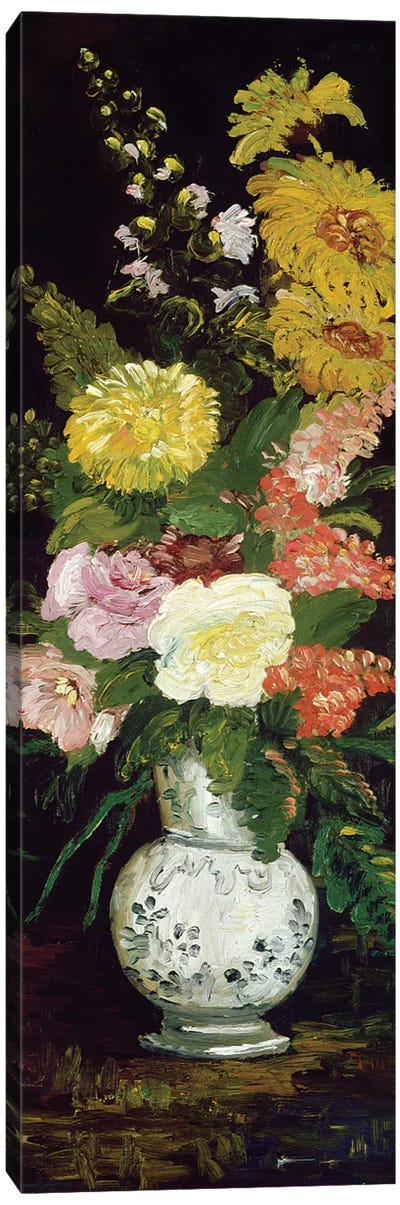 Vase of Flowers, 1886 Canvas Art Print - All Things Van Gogh