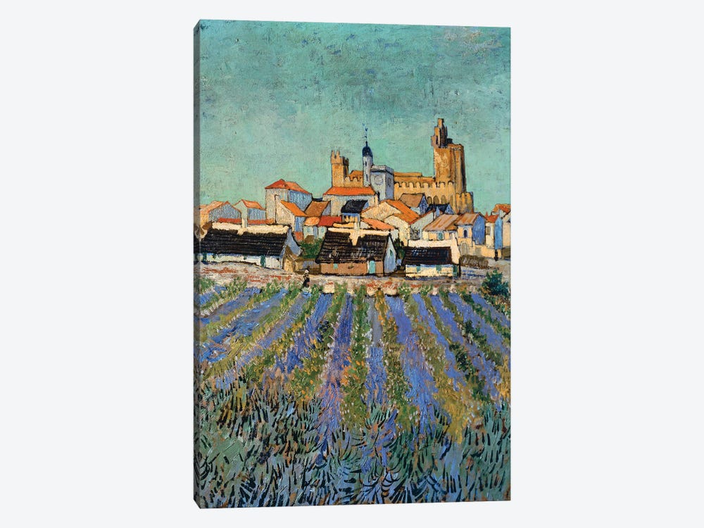 Saintes-Maries-de-la-Mer, 1888 by Vincent van Gogh 1-piece Canvas Artwork