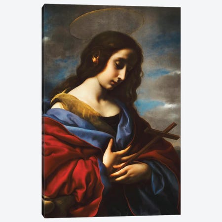 Saint Mary Magdalen, c.1650s Canvas Print #BMN9197} by Carlo Dolci Canvas Artwork