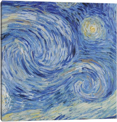 The Starry Night, June 1889 Canvas Art Print - All Things Van Gogh