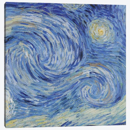 The Starry Night, June 1889 Canvas Print #BMN9199} by Vincent van Gogh Canvas Print