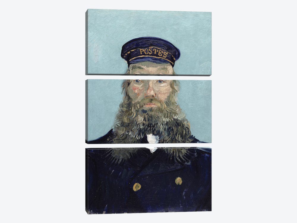 Portrait of Postman Roulin, 1888 by Vincent van Gogh 3-piece Canvas Print