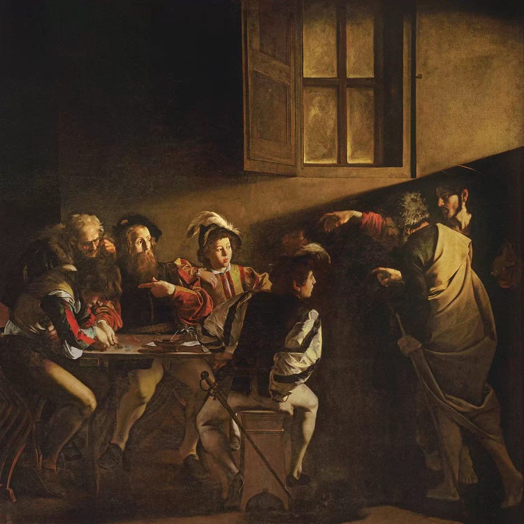 The Calling of St. Matthew, c.1598-1601