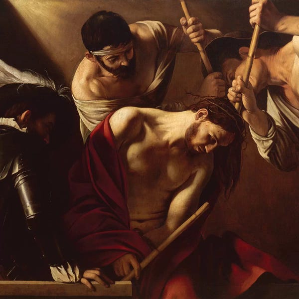 Michelangelo Merisi da Caravaggio: The Crowning with Thorns, c.1603 by Michelangelo Merisi da Caravaggio