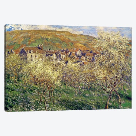 Plum Trees In Blossom, 1879 Canvas Print #BMN923} by Claude Monet Canvas Art Print