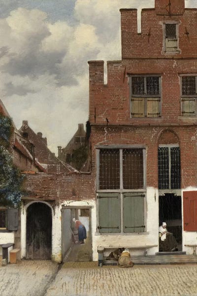 Dutch Golden Age: View of Houses in Delft, known as 'The Little Street', c.1658 by Jan Vermeer