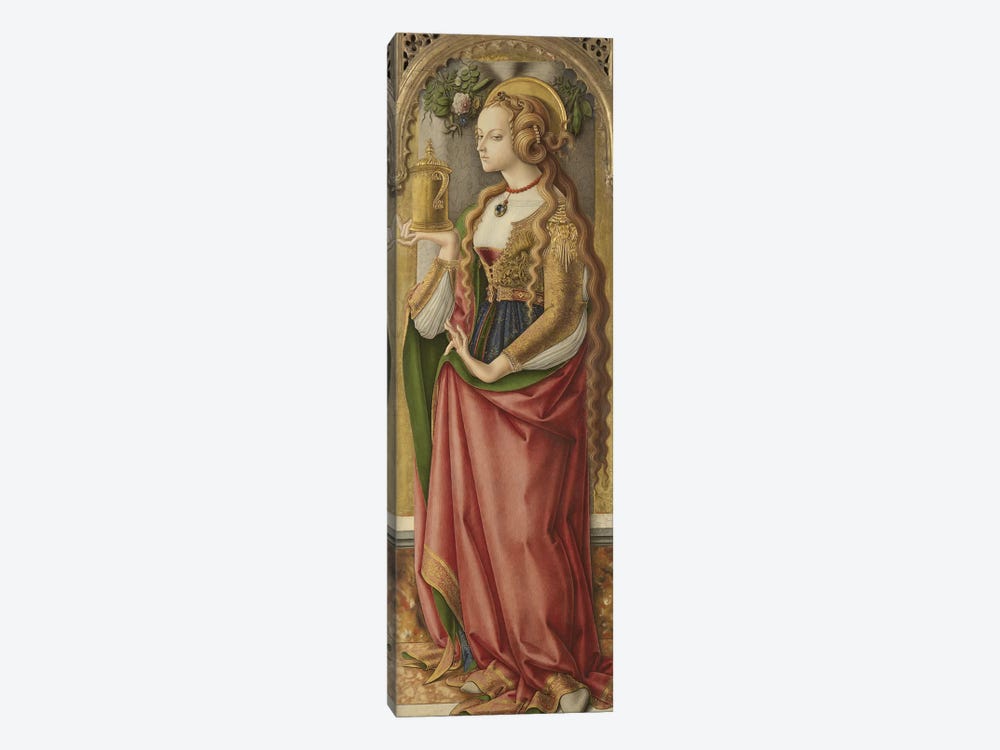 Mary Magdalene, c.1480 by Carlo Crivelli 1-piece Canvas Art Print