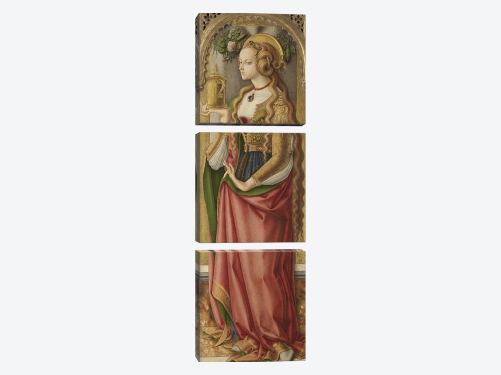 Mary Magdalene, c.1480 by Carlo Crivelli 3-piece Art Print