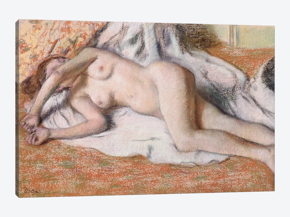 After the Bath or, Reclining Nude, c.1885 1-piece Canvas Artwork