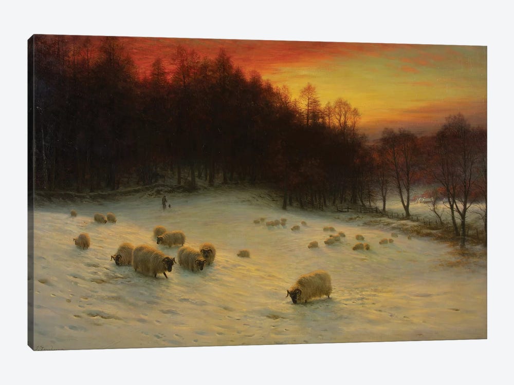 When The West With Evening Glows by Joseph Farquharson 1-piece Canvas Art