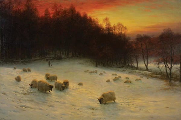 Snowscapes: When The West With Evening Glows by Joseph Farquharson