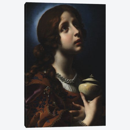 The Penitent Magdalene, c.1650-51 Canvas Print #BMN9250} by Carlo Dolci Canvas Art