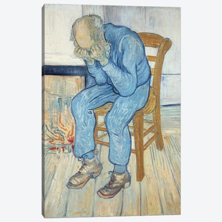 Old Man in Sorrow  1890 Canvas Print #BMN9255} by Vincent van Gogh Canvas Print