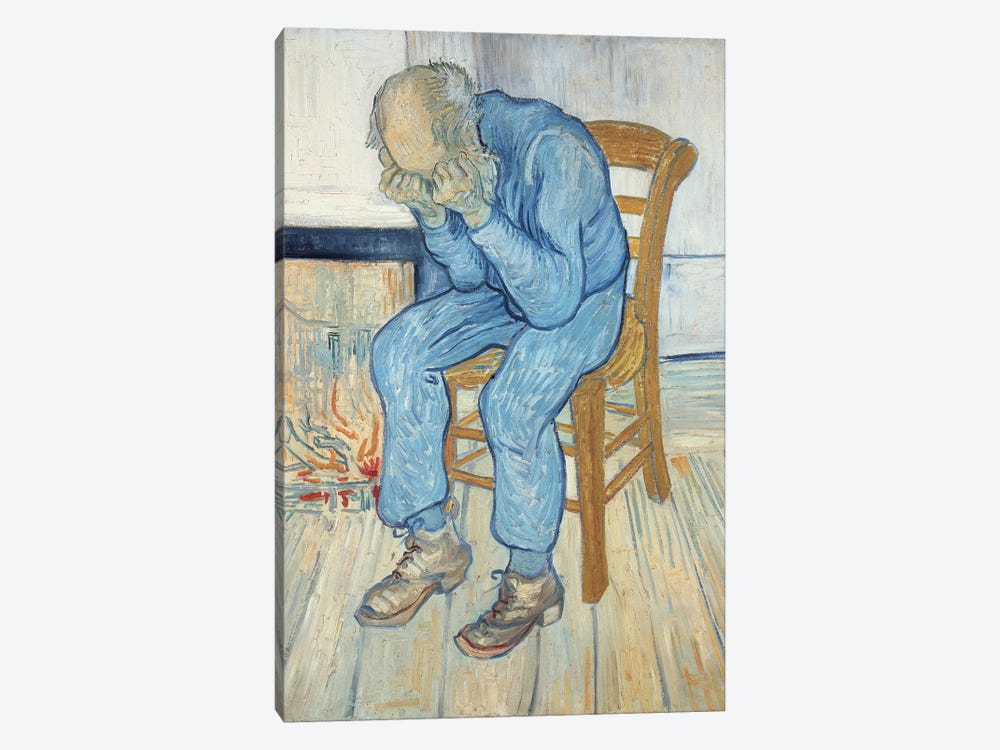 Old Man in Sorrow  1890 by Vincent van Gogh 1-piece Canvas Art Print