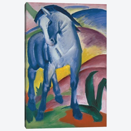 Blue Horse, 1911 Canvas Print #BMN9258} by Franz Marc Canvas Art