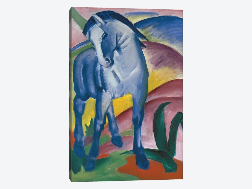 Blue Horse, 1911 by Franz Marc 1-piece Canvas Art