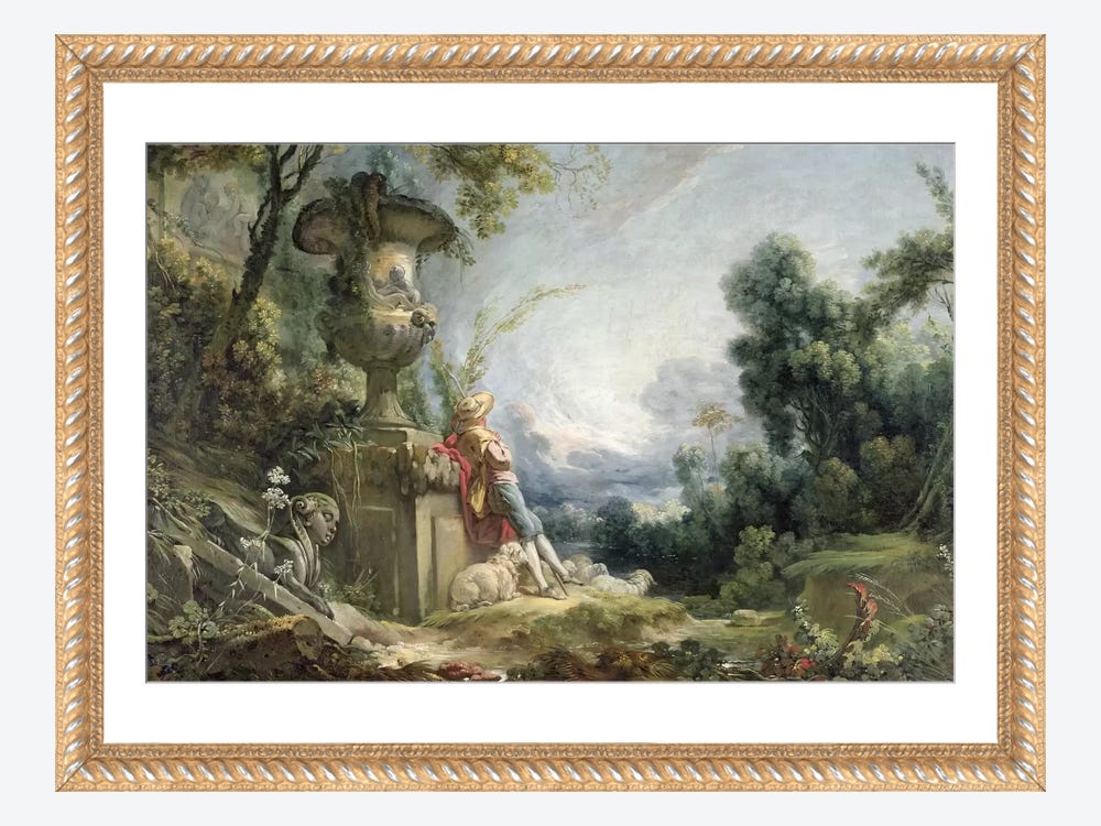 Lot - Artist Unknown, (17th/18th century), Pastoral Scene with Shepherds,  oil on canvas, 33 x 44.5 in. (83.8 x 113 cm)
