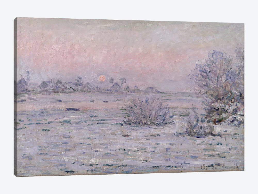 Snowy Landscape at Twilight, 1879-80  by Claude Monet 1-piece Canvas Art