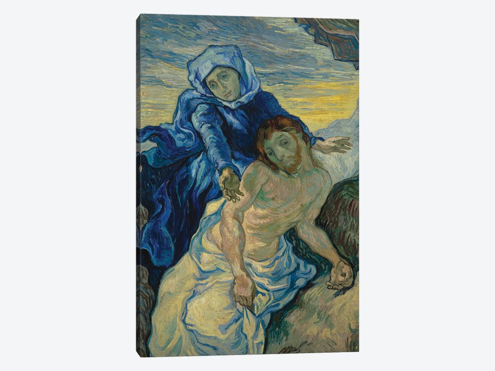 Pieta, 1890 by Vincent van Gogh 1-piece Canvas Art
