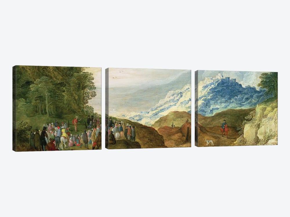 The Sermon on the Mount  by Joss de Momper 3-piece Canvas Art