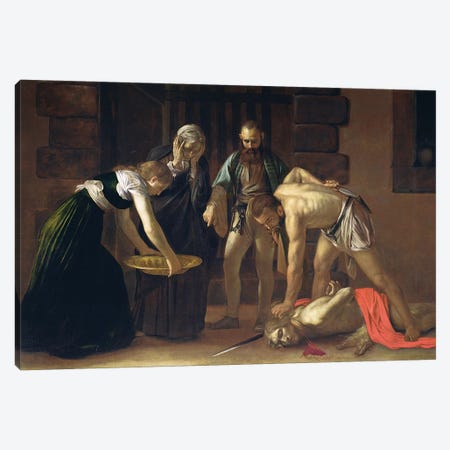 The Decapitation of St. John the Baptist, 1608 Canvas Print #BMN9315} by Michelangelo Merisi da Caravaggio Canvas Art