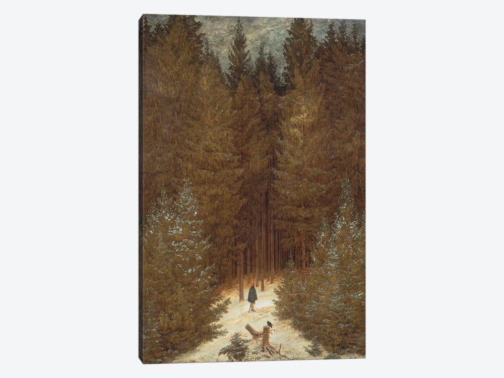 Hunter in the Forest, c.1814 by Caspar David Friedrich 1-piece Canvas Print