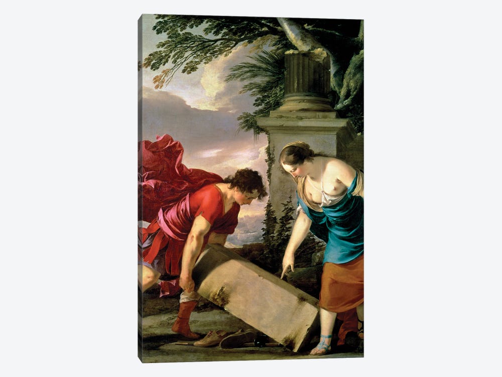Theseus and his Mother Aethra, c.1635-36  by Laurent de La Hyre 1-piece Art Print